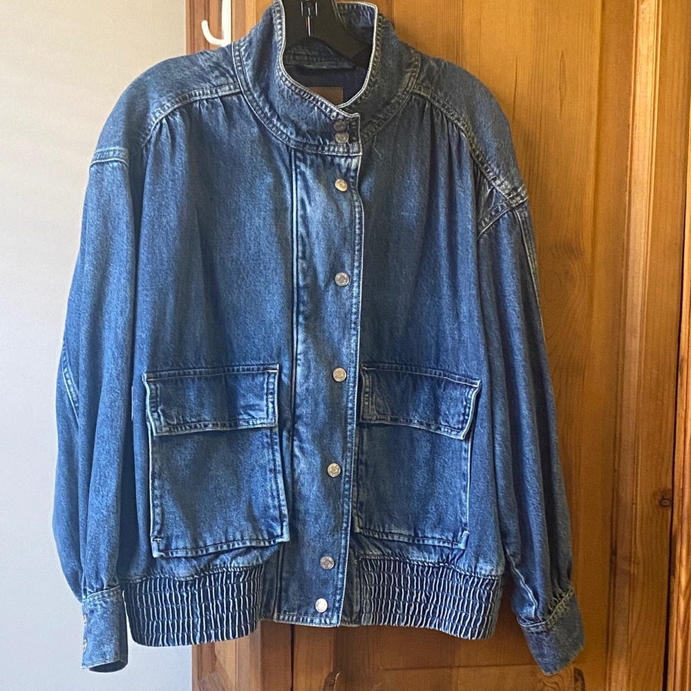 GAP Denim Soft Bomber Jacket